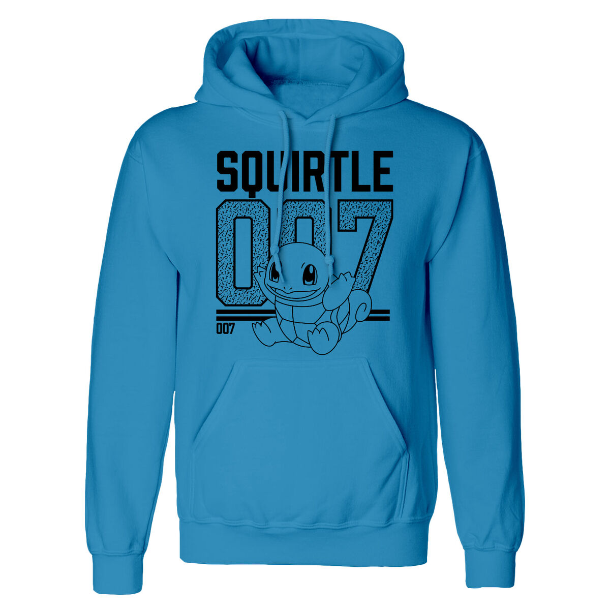 Unisex Hoodie Pokémon Squirtle Line Art Blue S
